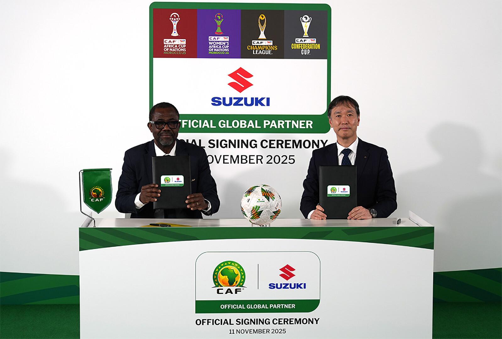 Suzuki and CAF signing ceremony as official global partner